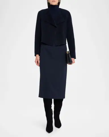 Lafayette 148 New York Finesse Crepe Midi Pencil Skirt | Thumbnail 2 Lafayette 148 New York Finesse Crepe Midi Pencil Skirt | Thumbnail 2