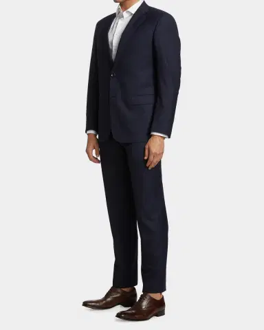 Giorgio Armani Men's Solid Wool Suit | Thumbnail 3 Giorgio Armani Men's Solid Wool Suit | Thumbnail 3