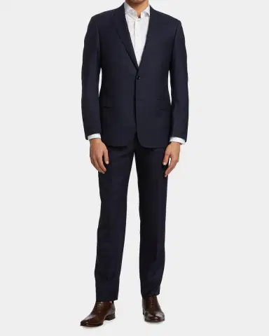 Giorgio Armani Men's Solid Wool Suit | Thumbnail 6 Giorgio Armani Men's Solid Wool Suit | Thumbnail 6