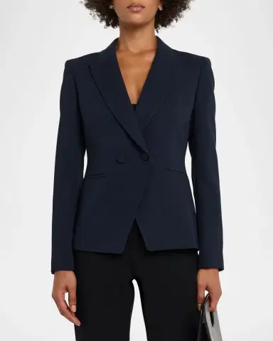 Lafayette 148 New York x The Morning Show Double-Breasted Pick Stitch Blazer | Thumbnail 3 Lafayette 148 New York x The Morning Show Double-Breasted Pick Stitch Blazer | Thumbnail 3