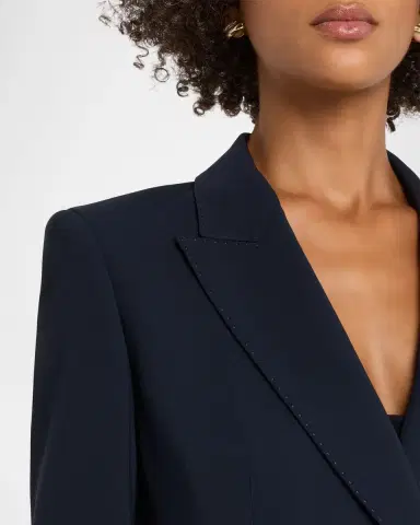 Lafayette 148 New York x The Morning Show Double-Breasted Pick Stitch Blazer | Thumbnail 4 Lafayette 148 New York x The Morning Show Double-Breasted Pick Stitch Blazer | Thumbnail 4
