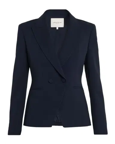 Lafayette 148 New York x The Morning Show Double-Breasted Pick Stitch Blazer | Thumbnail 1 Lafayette 148 New York x The Morning Show Double-Breasted Pick Stitch Blazer | Thumbnail 1