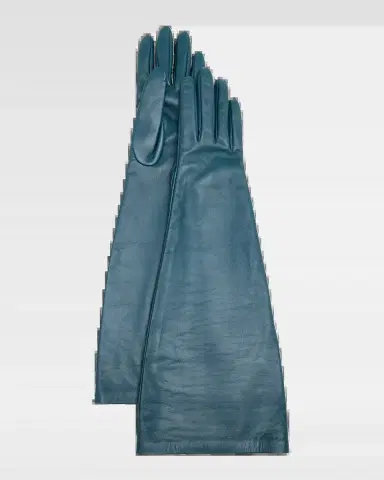 Saint Laurent Long Leather Gloves | Thumbnail 2 Saint Laurent Long Leather Gloves | Thumbnail 2