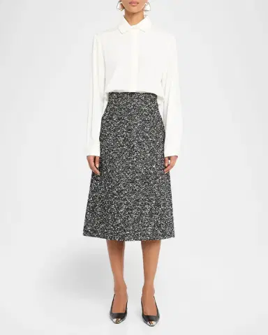 Lafayette 148 New York Pleated Button-Down Shirt | Thumbnail 2 Lafayette 148 New York Pleated Button-Down Shirt | Thumbnail 2