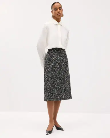 Lafayette 148 New York Pleated Button-Down Shirt | Thumbnail 5 Lafayette 148 New York Pleated Button-Down Shirt | Thumbnail 5