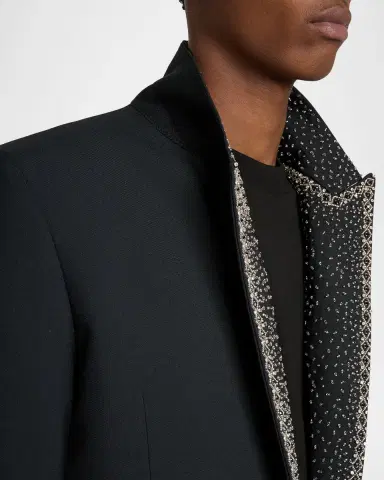 AMIRI Men's Sequin Peak Lapel Oversized Blazer | Thumbnail 7 AMIRI Men's Sequin Peak Lapel Oversized Blazer | Thumbnail 7