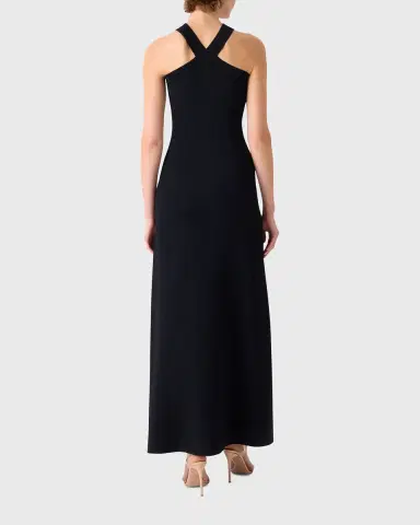 Akris Crisscross Knit Halter Maxi Dress | Thumbnail 3 Akris Crisscross Knit Halter Maxi Dress | Thumbnail 3