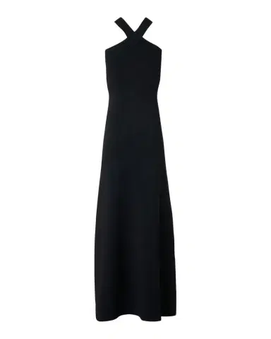 Akris Crisscross Knit Halter Maxi Dress | Thumbnail 1 Akris Crisscross Knit Halter Maxi Dress | Thumbnail 1