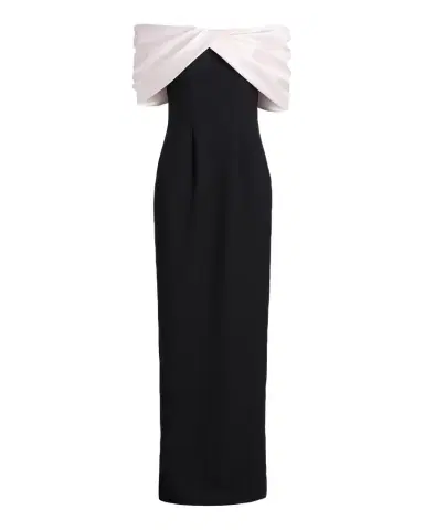 Pamella Roland Mikado Off-The-Shoulder Crepe Column Gown | Thumbnail 1 Pamella Roland Mikado Off-The-Shoulder Crepe Column Gown | Thumbnail 1