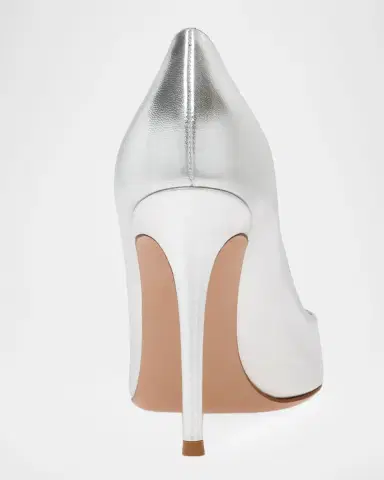 Gianvito Rossi 105mm Metallic Leather Pumps | Thumbnail 4 Gianvito Rossi 105mm Metallic Leather Pumps | Thumbnail 4