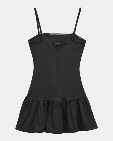 KatieJ NYC Girl's Tween Marci Gathered Mini Dress, Size S-XL | Thumbnail 2 KatieJ NYC Girl's Tween Marci Gathered Mini Dress, Size S-XL | Thumbnail 2