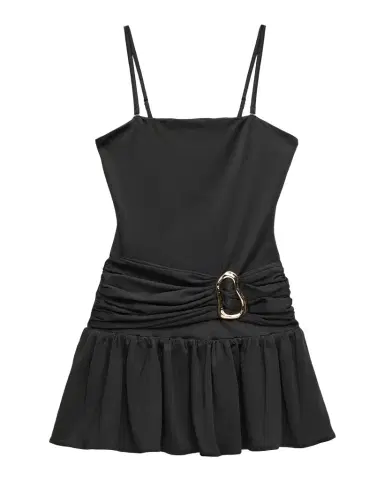KatieJ NYC Girl's Tween Marci Gathered Mini Dress, Size S-XL | Thumbnail 1 KatieJ NYC Girl's Tween Marci Gathered Mini Dress, Size S-XL | Thumbnail 1