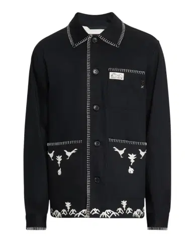 Scotch & Soda Men's Embroidered Cotton-Blend Worker Jacket | Thumbnail 1 Scotch & Soda Men's Embroidered Cotton-Blend Worker Jacket | Thumbnail 1