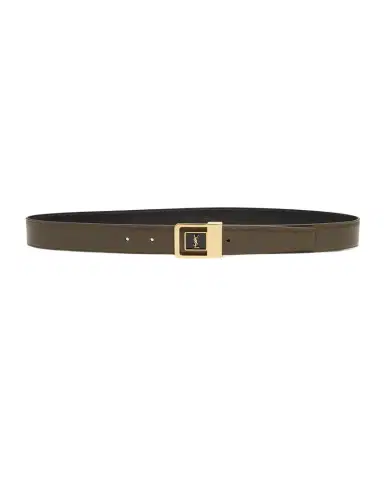 Saint Laurent YSL Buckle Leather Belt | Thumbnail 1 Saint Laurent YSL Buckle Leather Belt | Thumbnail 1