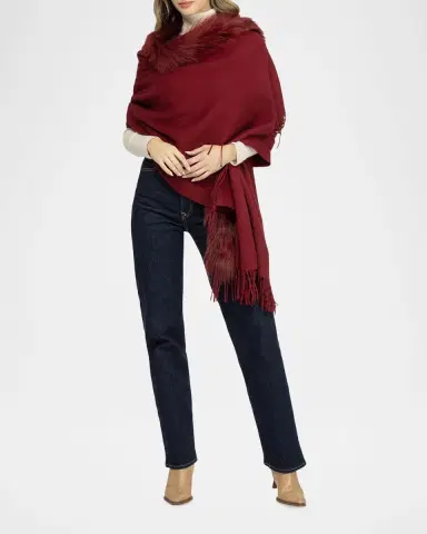 Gorski Cashmere & Toscana Lamb Stole | Thumbnail 2 Gorski Cashmere & Toscana Lamb Stole | Thumbnail 2