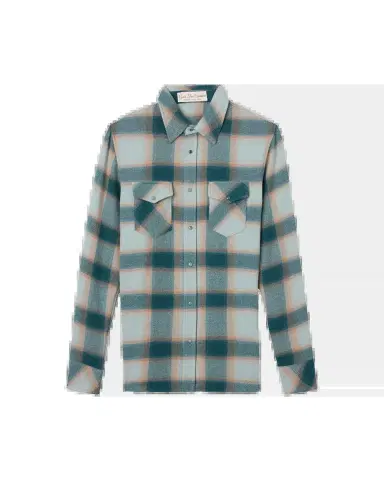 God 's True Cashmere Cashmere Plaid Two-Pocket Button-Down Shirt | Thumbnail 2 God 's True Cashmere Cashmere Plaid Two-Pocket Button-Down Shirt | Thumbnail 2