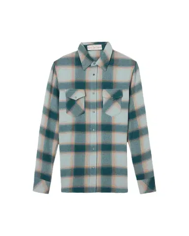 God 's True Cashmere Cashmere Plaid Two-Pocket Button-Down Shirt | Thumbnail 1 God 's True Cashmere Cashmere Plaid Two-Pocket Button-Down Shirt | Thumbnail 1