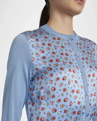 Dolce & Gabbana Rose Bouquets-Print Silk Satin Cardigan | Thumbnail 5 Dolce & Gabbana Rose Bouquets-Print Silk Satin Cardigan | Thumbnail 5