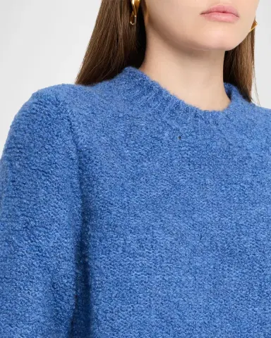 God 's True Cashmere Cashmere Boucle Knit Crewneck Sweater | Thumbnail 5 God 's True Cashmere Cashmere Boucle Knit Crewneck Sweater | Thumbnail 5