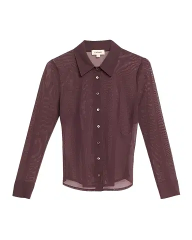 L'Agence Indiana Fitted Mesh Blouse | Thumbnail 1 L'Agence Indiana Fitted Mesh Blouse | Thumbnail 1