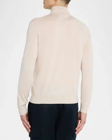 Brioni Men's Cashmere and Silk Slim Turtleneck Sweater | Thumbnail 3 Brioni Men's Cashmere and Silk Slim Turtleneck Sweater | Thumbnail 3