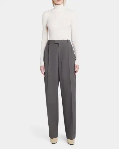 Bottega Veneta Tapered Wool Stretch Tricotine Trousers | Thumbnail 2 Bottega Veneta Tapered Wool Stretch Tricotine Trousers | Thumbnail 2