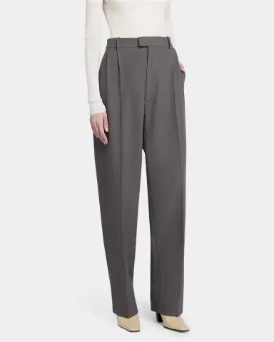 Bottega Veneta Tapered Wool Stretch Tricotine Trousers | Thumbnail 4 Bottega Veneta Tapered Wool Stretch Tricotine Trousers | Thumbnail 4
