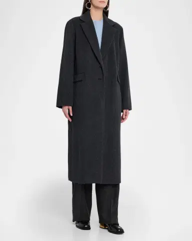 Vince Cashmere-Wool Single-Breasted Coat | Thumbnail 4 Vince Cashmere-Wool Single-Breasted Coat | Thumbnail 4