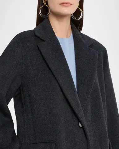 Vince Cashmere-Wool Single-Breasted Coat | Thumbnail 5 Vince Cashmere-Wool Single-Breasted Coat | Thumbnail 5