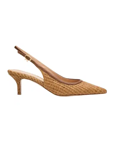 Gianvito Rossi Marbella Raffia Slingback Pumps | Thumbnail 1 Gianvito Rossi Marbella Raffia Slingback Pumps | Thumbnail 1