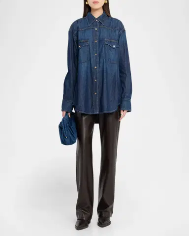 TWP OG Oversized Denim Ranchers Shirt | Thumbnail 2 TWP OG Oversized Denim Ranchers Shirt | Thumbnail 2