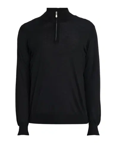 Brunello Cucinelli Men's Wool-Cashmere Half Zip Pullover Sweater | Thumbnail 1 Brunello Cucinelli Men's Wool-Cashmere Half Zip Pullover Sweater | Thumbnail 1