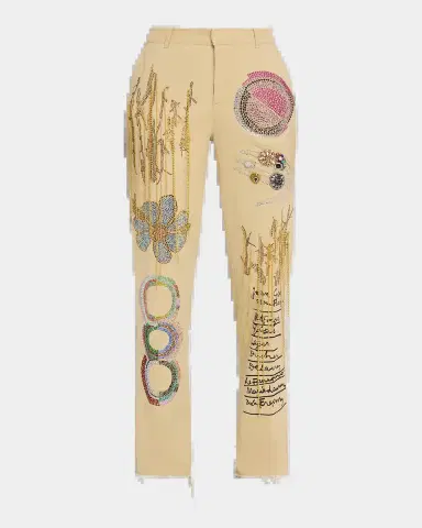 Libertine All At Once Embellished Straight-Leg Chino Pants | Thumbnail 2 Libertine All At Once Embellished Straight-Leg Chino Pants | Thumbnail 2