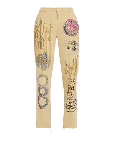 Libertine All At Once Embellished Straight-Leg Chino Pants | Thumbnail 1 Libertine All At Once Embellished Straight-Leg Chino Pants | Thumbnail 1