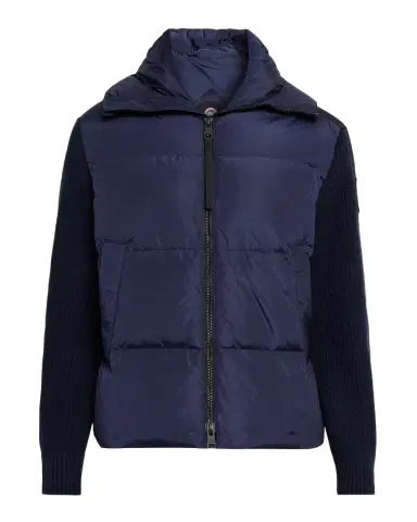 Canada Goose Men's HyBridge Wool-Knit Nylon Down Hooded Jacket | Thumbnail 1 Canada Goose Men's HyBridge Wool-Knit Nylon Down Hooded Jacket | Thumbnail 1