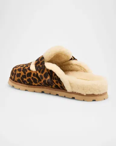 Stuart Weitzman Chrystie Shearling-Lined Leopard Suede Mules | Thumbnail 4 Stuart Weitzman Chrystie Shearling-Lined Leopard Suede Mules | Thumbnail 4