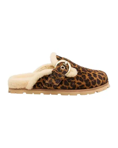 Stuart Weitzman Chrystie Shearling-Lined Leopard Suede Mules | Thumbnail 1 Stuart Weitzman Chrystie Shearling-Lined Leopard Suede Mules | Thumbnail 1