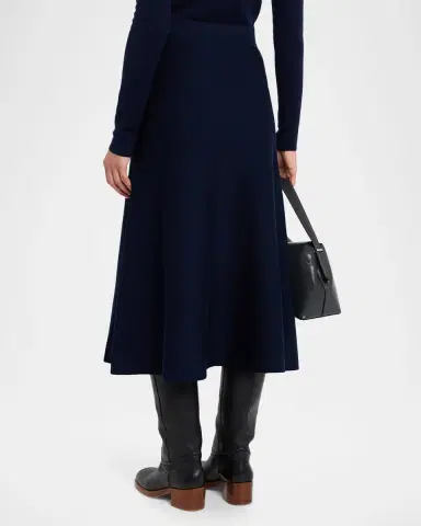 Gabriela Hearst Freddie Midi Wool-Cashmere Skirt | Thumbnail 3 Gabriela Hearst Freddie Midi Wool-Cashmere Skirt | Thumbnail 3