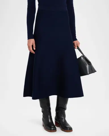 Gabriela Hearst Freddie Midi Wool-Cashmere Skirt | Thumbnail 4 Gabriela Hearst Freddie Midi Wool-Cashmere Skirt | Thumbnail 4