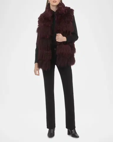 Gorski Horizontal Lamb Shearling Vest | Thumbnail 2 Gorski Horizontal Lamb Shearling Vest | Thumbnail 2