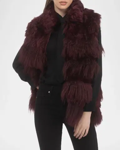 Gorski Horizontal Lamb Shearling Vest | Thumbnail 4 Gorski Horizontal Lamb Shearling Vest | Thumbnail 4
