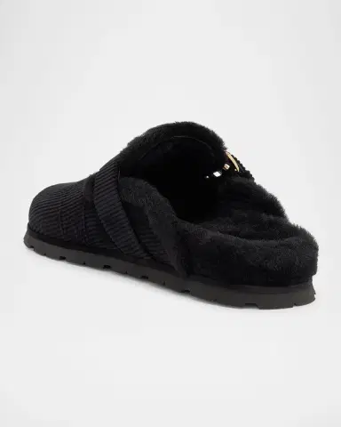 Stuart Weitzman Chrystie Shearling-Lined Corduroy Mules | Thumbnail 4 Stuart Weitzman Chrystie Shearling-Lined Corduroy Mules | Thumbnail 4
