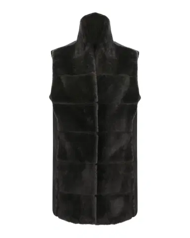 Gorski Reversible Shearling Lamb Vest with Cashmere-Blend Back | Thumbnail 1 Gorski Reversible Shearling Lamb Vest with Cashmere-Blend Back | Thumbnail 1