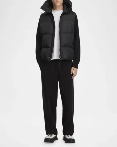 Canada Goose Men's HyBridge Wool-Knit Nylon Down Hooded Jacket | Thumbnail 2 Canada Goose Men's HyBridge Wool-Knit Nylon Down Hooded Jacket | Thumbnail 2