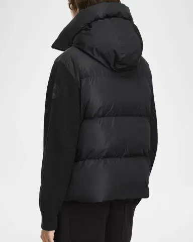 Canada Goose Men's HyBridge Wool-Knit Nylon Down Hooded Jacket | Thumbnail 3 Canada Goose Men's HyBridge Wool-Knit Nylon Down Hooded Jacket | Thumbnail 3