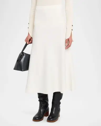 Gabriela Hearst Freddie Midi Wool-Cashmere Skirt | Thumbnail 4 Gabriela Hearst Freddie Midi Wool-Cashmere Skirt | Thumbnail 4