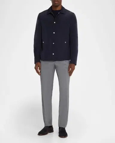 Brunello Cucinelli Men's Shirt-Style Water-Resistant Jacket | Thumbnail 2 Brunello Cucinelli Men's Shirt-Style Water-Resistant Jacket | Thumbnail 2