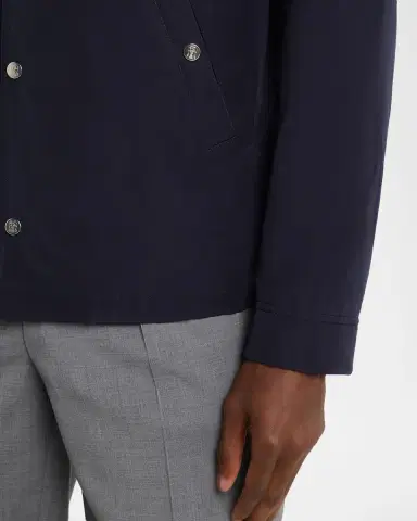 Brunello Cucinelli Men's Shirt-Style Water-Resistant Jacket | Thumbnail 5 Brunello Cucinelli Men's Shirt-Style Water-Resistant Jacket | Thumbnail 5