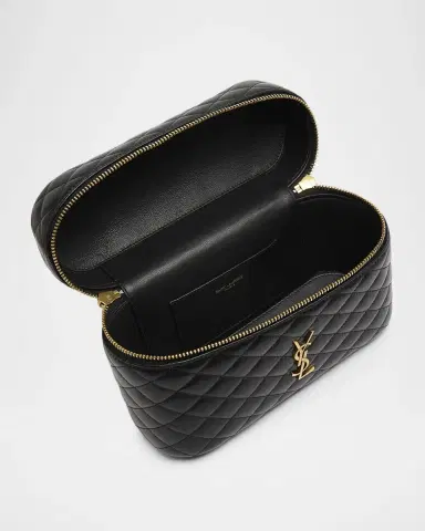 Saint Laurent Gaby Large YSL Vanity Bag in Quilted Leather | Thumbnail 4 Saint Laurent Gaby Large YSL Vanity Bag in Quilted Leather | Thumbnail 4