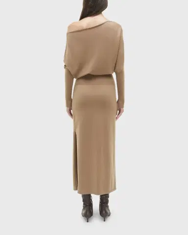 Simkhai Janese Off-The-Shoulder Knit Midi Dress | Thumbnail 3 Simkhai Janese Off-The-Shoulder Knit Midi Dress | Thumbnail 3